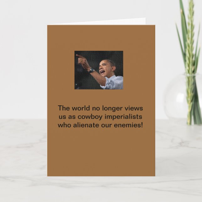 Obama, der Imperialist Karte (Vorderseite)