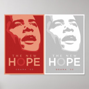Obama - du nouvel affiche rouge et blanche espoir
