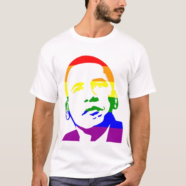 "Obama-Ehe-Unterstützung " T-Shirt (Vorderseite)