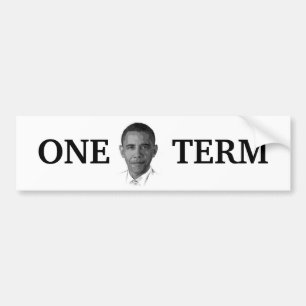 Obama ein Ausdruck Autoaufkleber