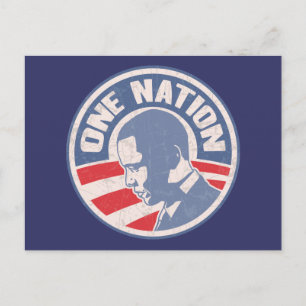 obama-eine-nation-T Postkarte