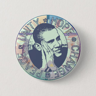 Obama-Einheit, Hoffnung, Änderung und Frieden 2012 Button