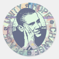 Obama Einheit, Hoffnung, Wandel und Frieden 2012