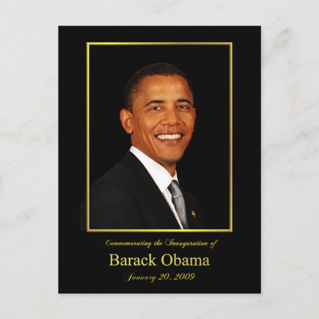 Obama Einladung Postkarte (Vorderseite)
