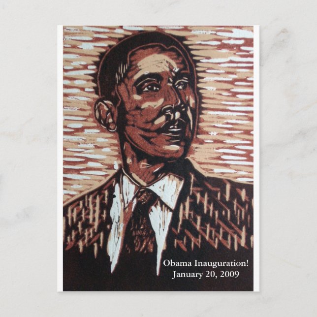 Obama Einweihung! 20. Januar 2009 Postkarte (Vorderseite)