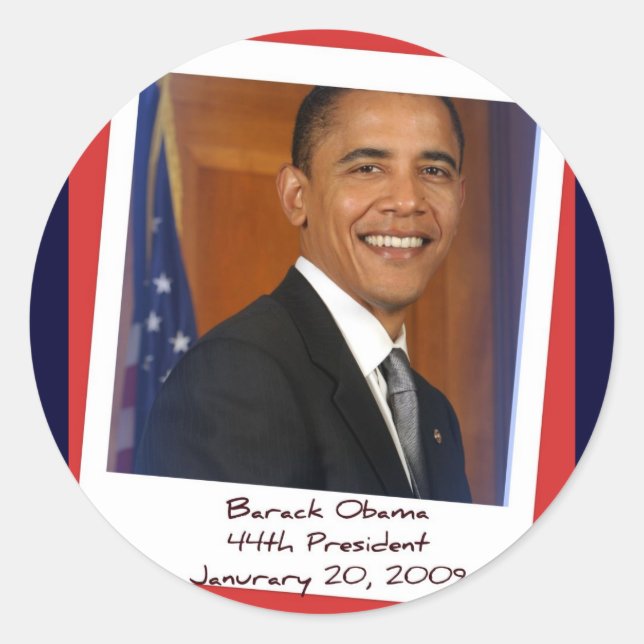 Obama Einweihung der Stickers 2009 (Vorderseite)