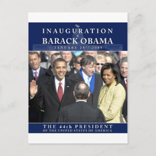 Obama Einweihung Foto Postkarte