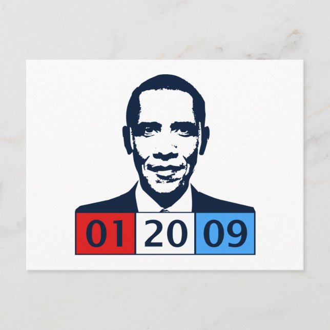 Obama Einweihung Postkarte (Vorderseite)