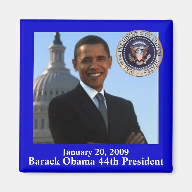 Obama Einweihung Souvenir Magnet (Vorne)