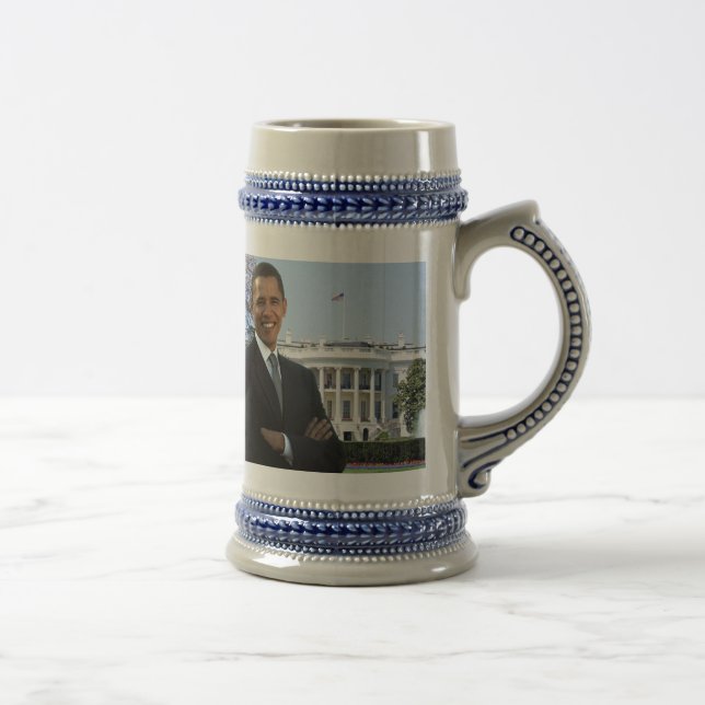 Obama Einweihung Stein 2009 Bierglas (Rechts)