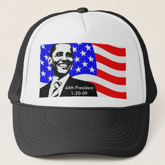 Obama-Einweihungs-Andenken-Hut 2009 Truckerkappe (Vorderseite)