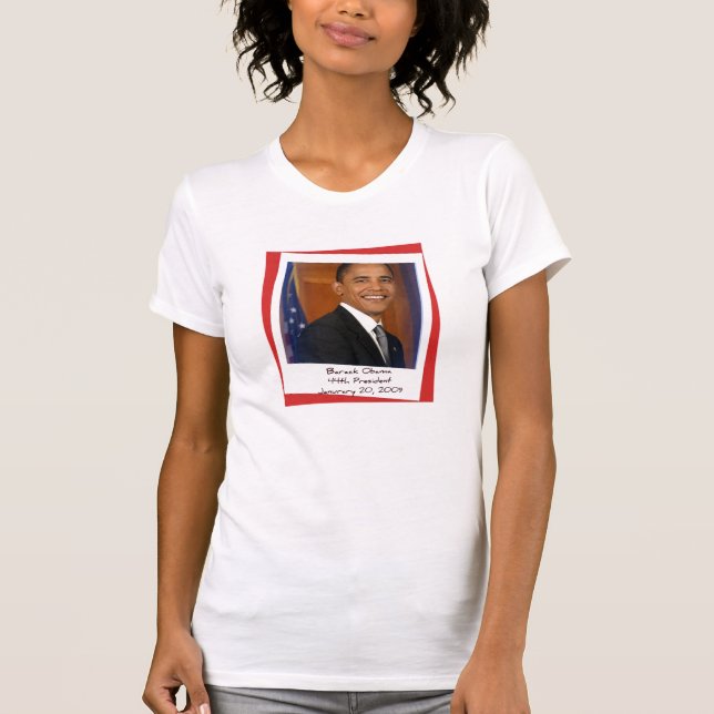 Obama-Einweihungs-Andenken-T-Shirt 2009 T-Shirt (Vorderseite)