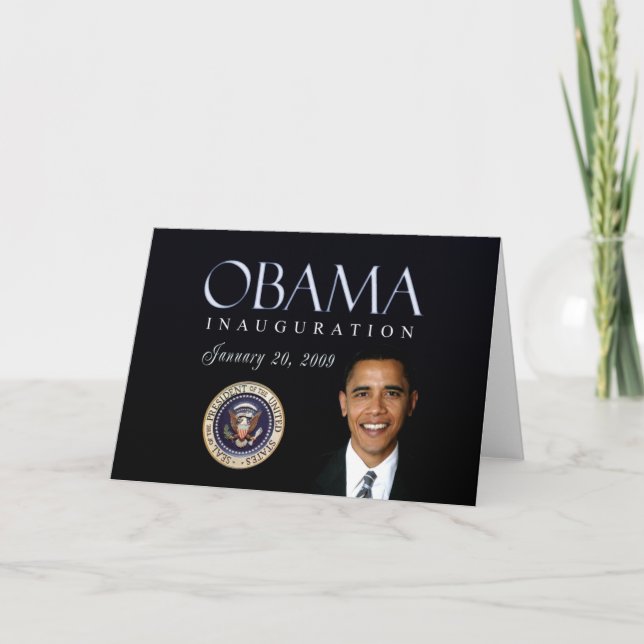 Obama-Einweihungs-Karte - besonders angefertigt Karte (Vorderseite)