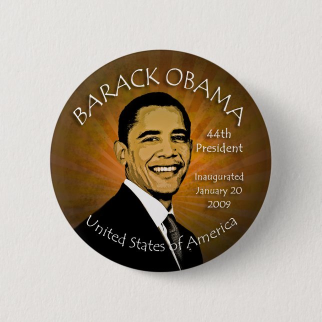 Obama-Einweihungs-Knopf Button (Vorderseite)