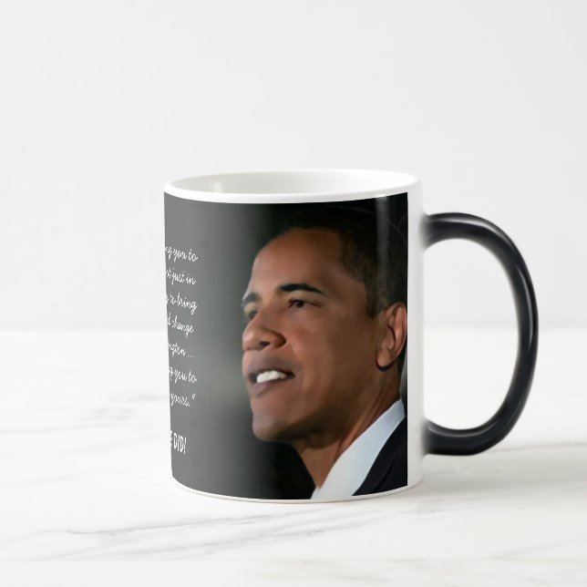 Obama-Einweihungs-Tasse Verwandlungstasse (Rechts)