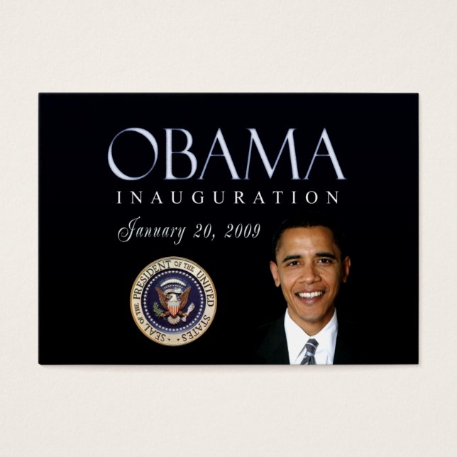 Obama Einweihungskarten (Vorderseite)