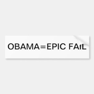 Obama= EPOS VERSAGEN Autoaufkleber