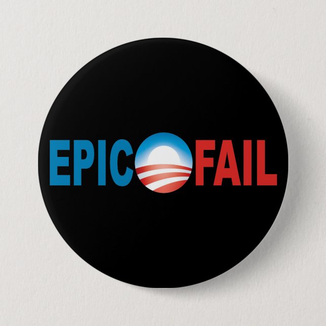 Obama-Epos versagen Knopf Button (Vorderseite)