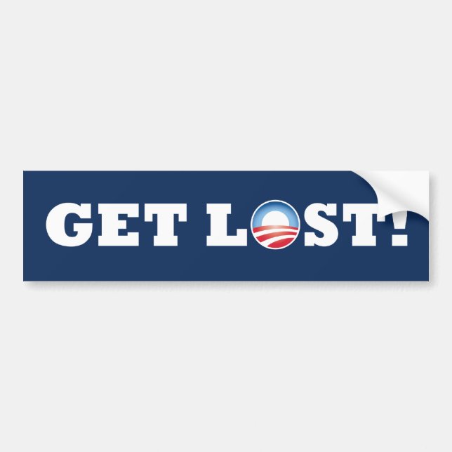 Obama erhalten verloren! Autoaufkleber (Vorne)