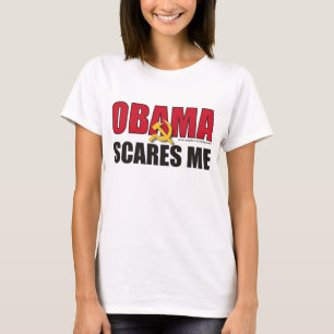 Obama erschrickt mich - besonders angefertigt T-Shirt