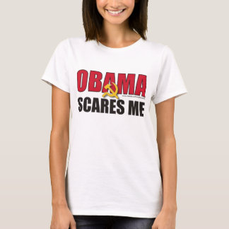 Obama erschrickt mich - besonders angefertigt T-Shirt