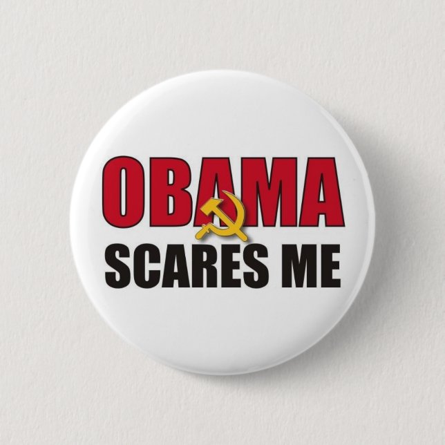 Obama erschrickt mich button (Vorderseite)