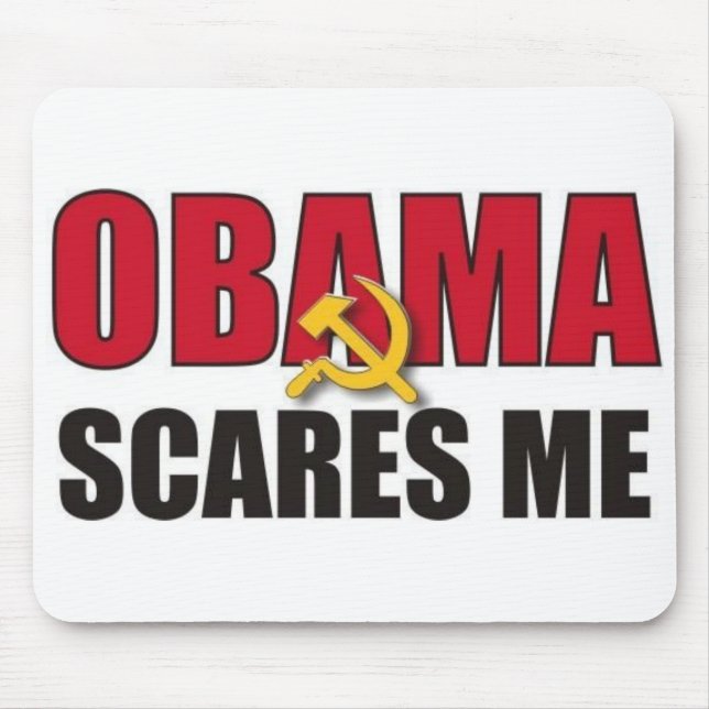Obama erschrickt mich mousepad (Vorne)