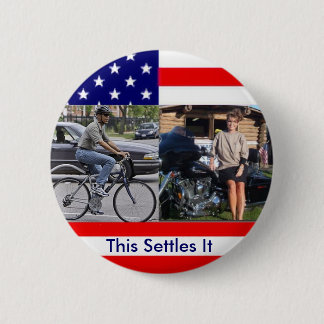 Obama-Fahrrad Palin Motorcyle Button