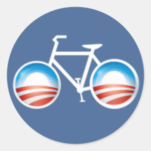 Obama Fahrradaufkleber Runder Aufkleber