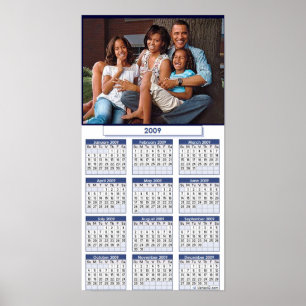 OBAMA-FAMILIEN-KALENDERPOSTER POSTER