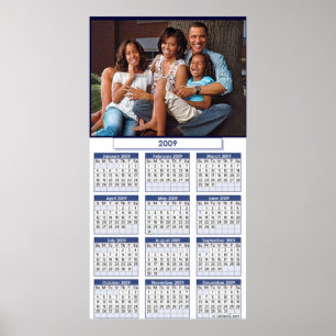 OBAMA FAMILY CALENDAR POSTER - Individuell
