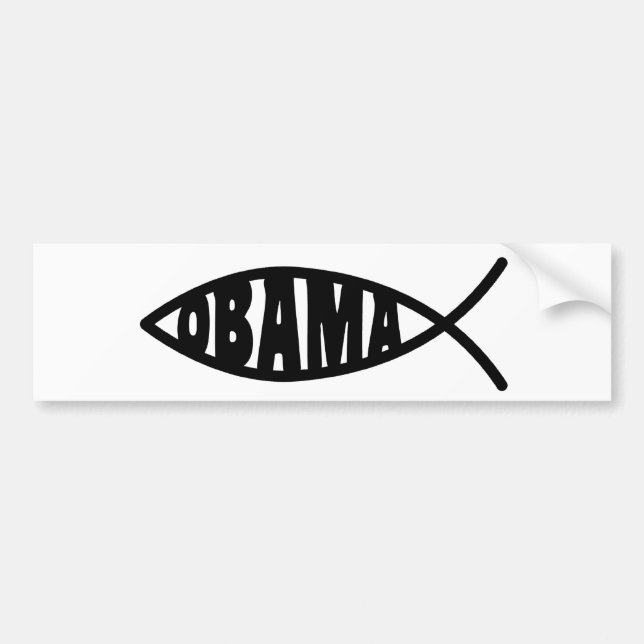 Obama-Fische Autoaufkleber (Vorne)
