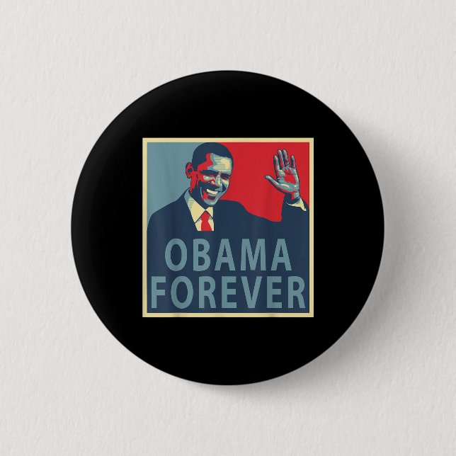 Obama Forever Barack Präsident 44 Button (Vorderseite)