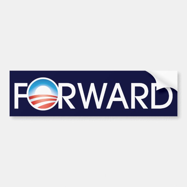 Obama Forward Logo Autoaufkleber (Vorne)