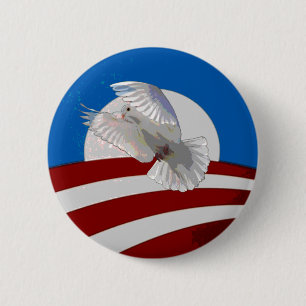 Obama-Friedensknopf Button