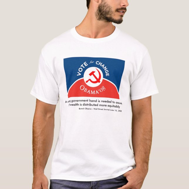 Obama für Änderung - Männer T-Shirt (Vorderseite)