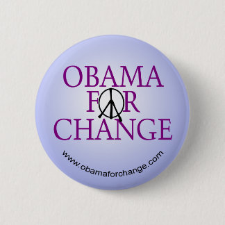 Obama für Änderungs-Kampagnen-Knopf Button