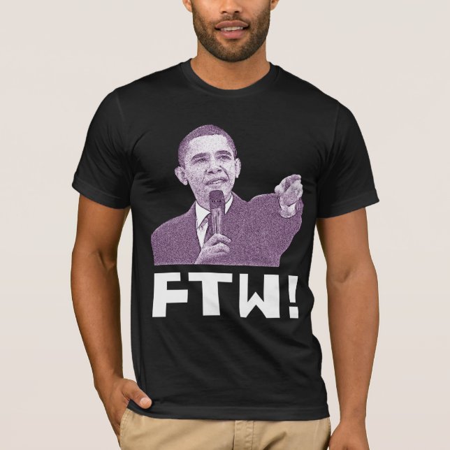 Obama für den Sieg! (Magenta) T-Shirt (Vorderseite)