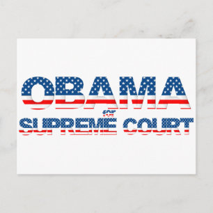 Obama für die Postkarte des Obersten Gerichtshofs