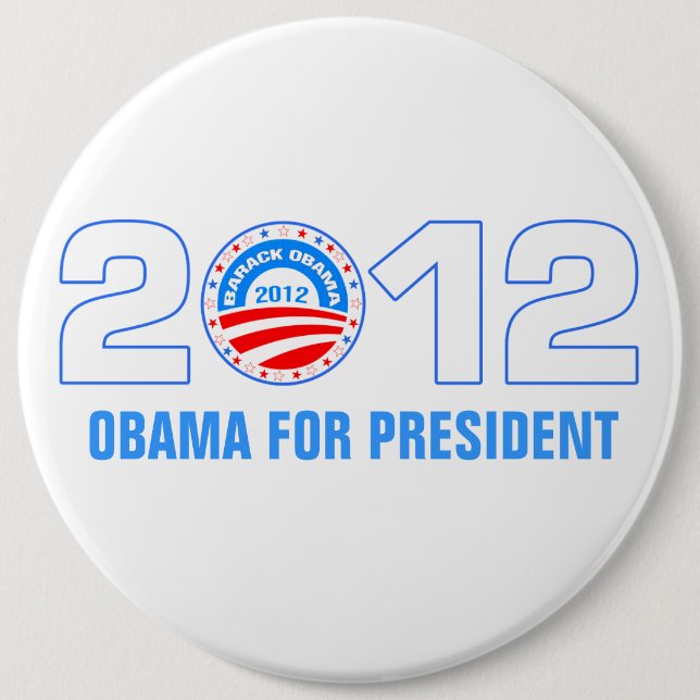 Obama für Präsident 2012 Button (Vorderseite)
