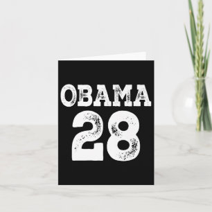 Obama für Präsident 2028 Jersey 28 Premium Karte