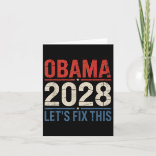 Obama für Präsident 2028 Lasse Obama, diesen Obama Karte
