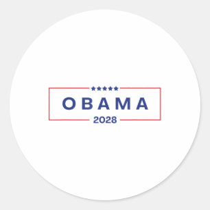 Obama für Präsident 2028 Lasse Obama, diesen Obama Runder Aufkleber