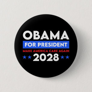 Obama für Präsident 2028 macht Amerika wieder wich Button