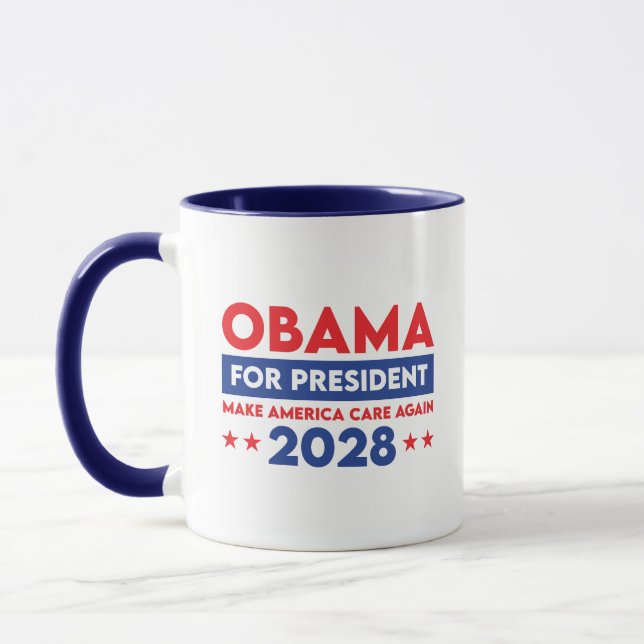 Obama für Präsident 2028 macht Amerika wieder wich Tasse (Links)