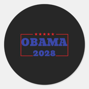 Obama für Präsident 2028 Obama 2028 48. Prämie Runder Aufkleber