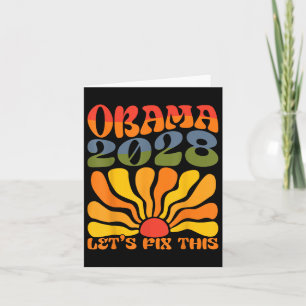Obama für Präsident 2028 Obama 2028 Blume Boho Ra Karte