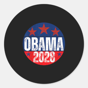 Obama für Präsident 2028 Obama 2028 für Frauen Runder Aufkleber