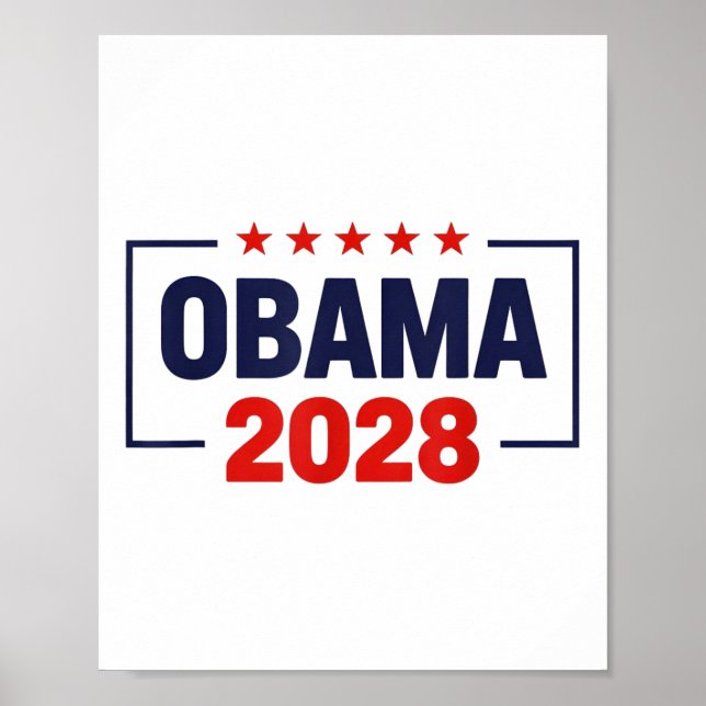 Obama für Präsident 2028 Obama 2028 Poster (Vorne)