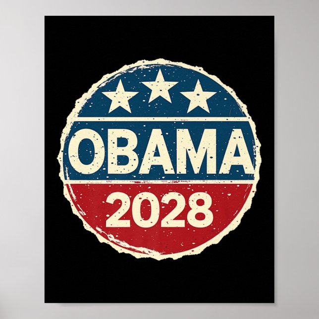 Obama für Präsident 2028 Obama 2028 Premium 0 Poster (Vorne)